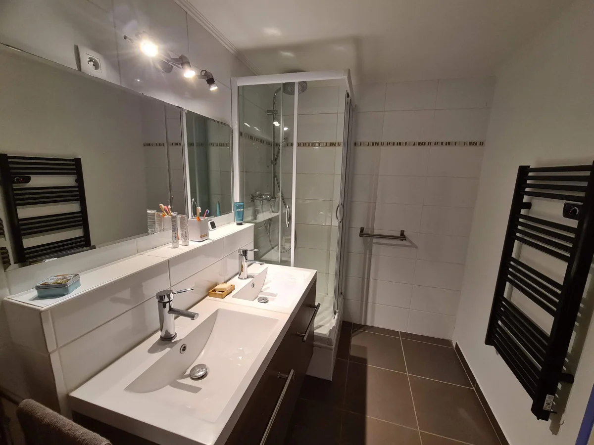 salle de bain douche rez-de-jardin