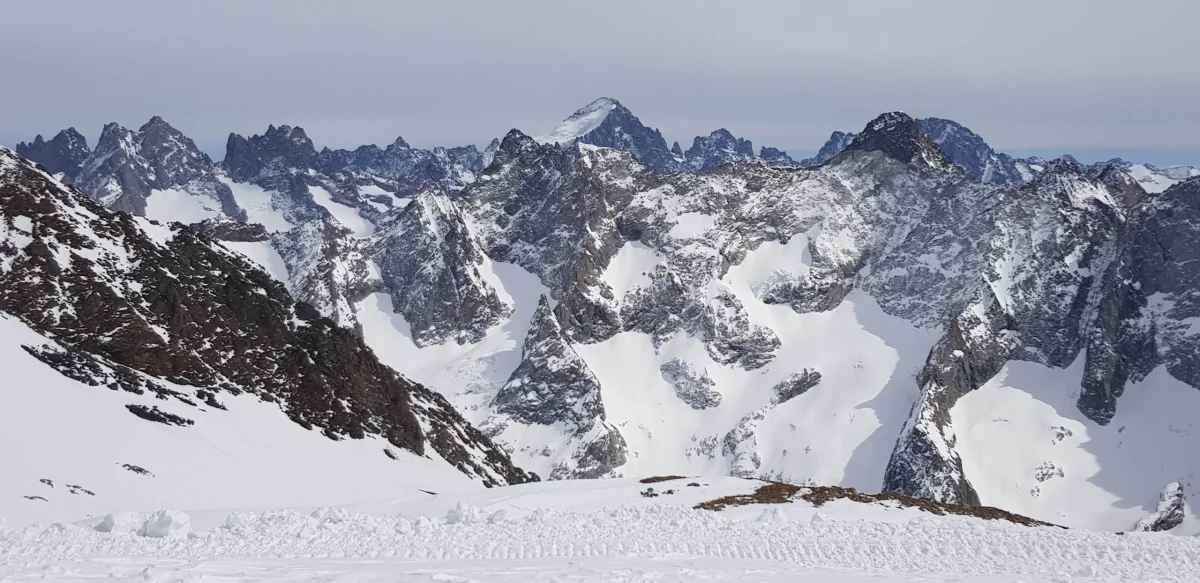 vue glacier Mont-de-Lans altitude 3400