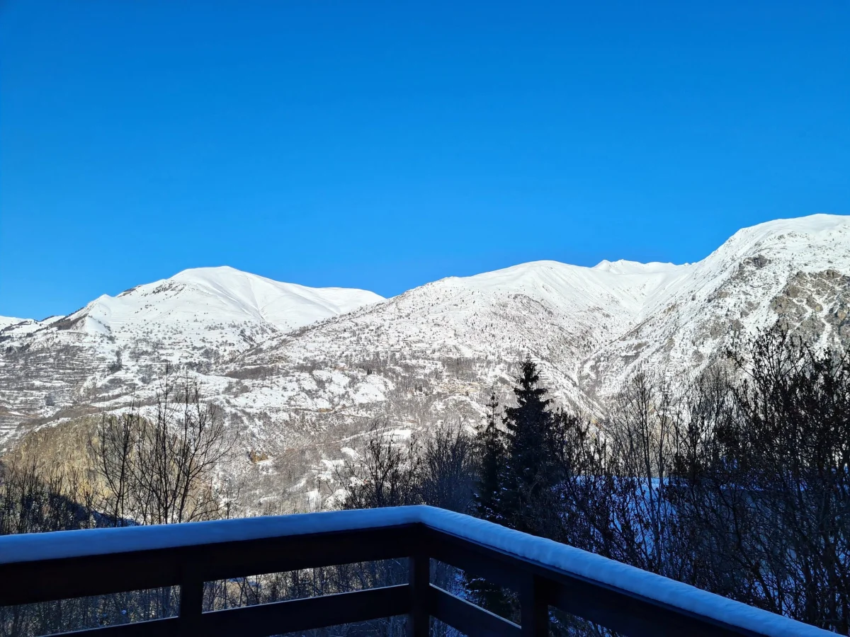 vue terrasse hiver neige